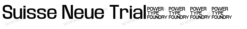 Suisse Neue Trial字体转换